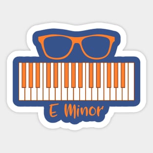 E Minor Sticker